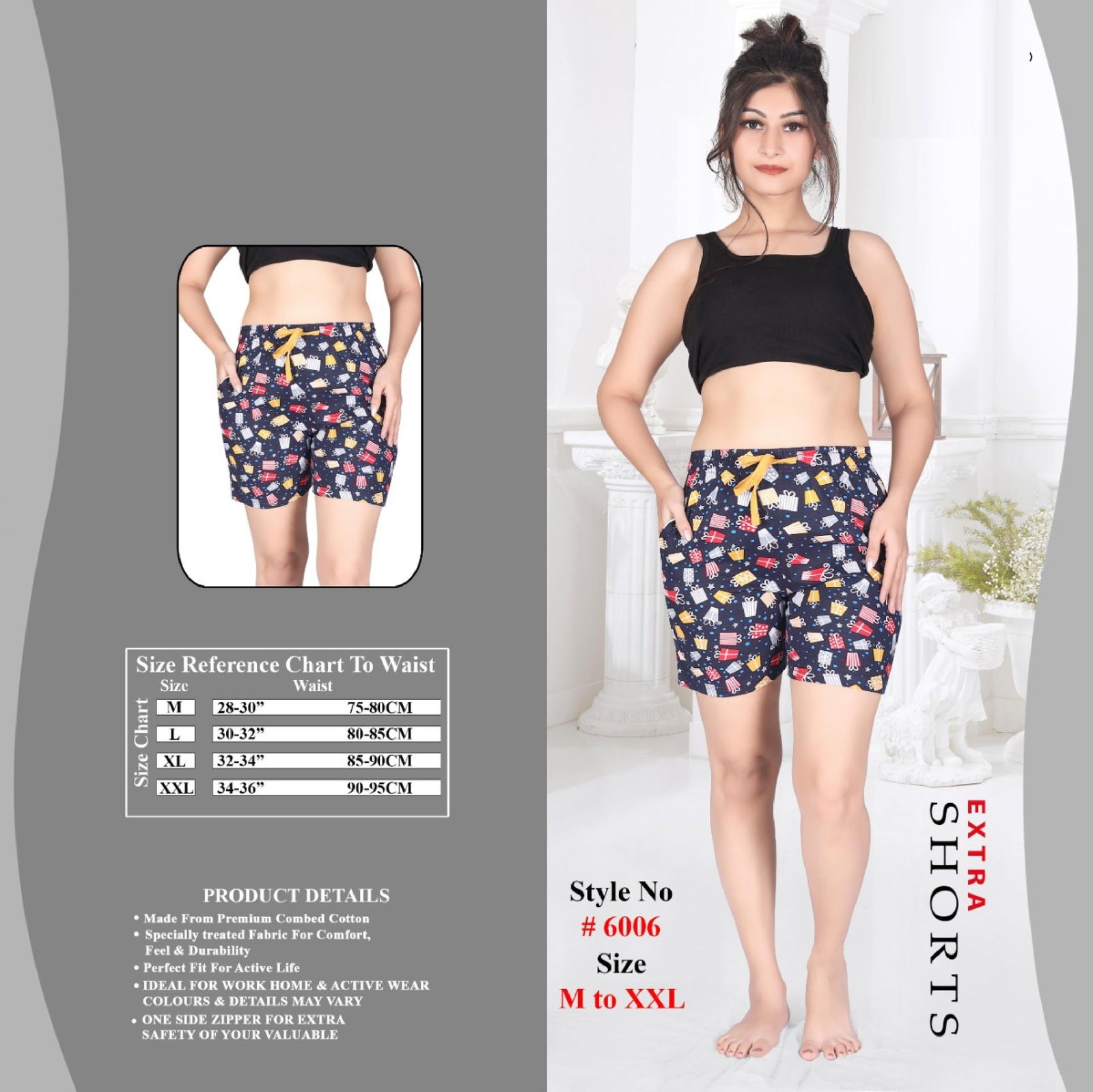 Orange 6006 Night Wear Shorts Cotton Latest Exclusive Comfortable Hosiery With Super Fine Stitching Night Suits Collection 